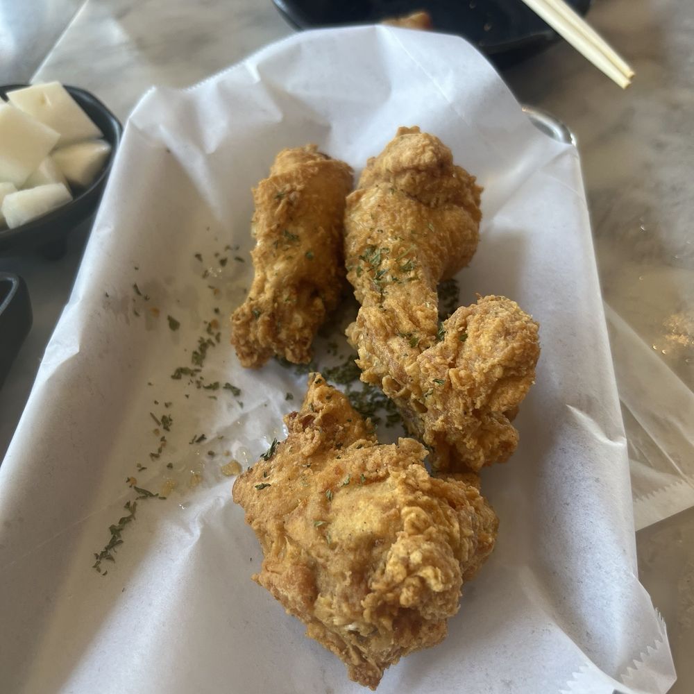 Halgatteok & Twozone Chicken - 5 Piece Fried Wings - Korean Near Me - Buena Park, California