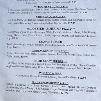 Willie T's - Menu Feb'23 - Bars Near Me - Key West, Florida Willie T's - Menu Feb'23 - Bars Near Me - Key West, Florida