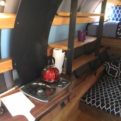 gypsy getaway wagons - Interior propane stove