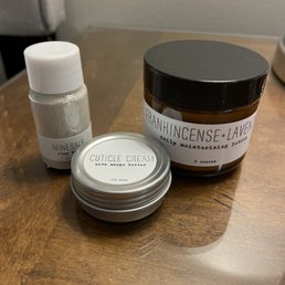 Small lotion, cuticle ointment and clay mask Small lotion, cuticle ointment and clay mask