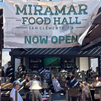 Miramar Food Hall - Outdoor seating and bar - Food Court Near Me - San Clemente, California Miramar Food Hall - Outdoor seating and bar - Food Court Near Me - San Clemente, California