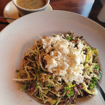 Salt Creek Grille - Delicious super food salad. Shredded kale, cabbage, Brussels, dried cranberries n feta n chunks of apple. Definitely enough to share. - New American Near Me - Rumson, New Jersey Salt Creek Grille - Delicious super food salad. Shredded kale, cabbage, Brussels, dried cranberries n feta n chunks of apple. Definitely enough to share. - New American Near Me - Rumson, New Jersey