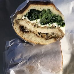 Fried chicken cutlet with mozz, broccoli rabe and balsamic glaze. Fried chicken cutlet with mozz, broccoli rabe and balsamic glaze.