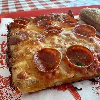 Prime Pizza - Spicy pepperoni thick slice - Pizza Near Me - Santa Monica, California Prime Pizza - Spicy pepperoni thick slice - Pizza Near Me - Santa Monica, California