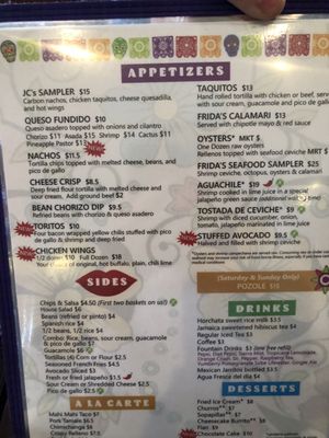 Menu photo 6 Frida's Mexican Restaurant & Cantina Durango, CO