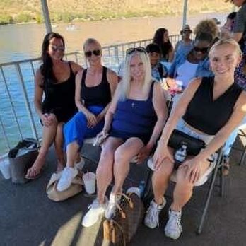 Desert Belle Cruises - We got there early so we can get the best seats in the house upper deck front row! It was a blast! - Tours Near Me - Mesa, Arizona
