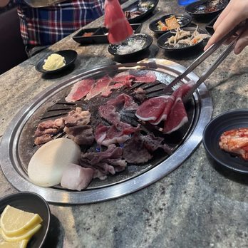 Chris Korean BBQ - Cooking in progress! - Korean Near Me - Pasadena, California