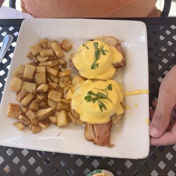 Brunch. | Cedarburg - Brunch it Up Benedict with breakfast potatoes - Breakfast & Brunch Near Me - Cedarburg, Wisconsin