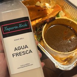 Lamb Quesabirria and horchata Lamb Quesabirria and horchata