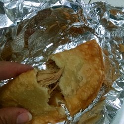 Richport Cafe - Chicken empanada inside