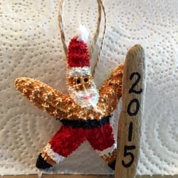 Starfish Santa Ornament