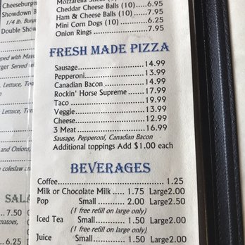 Rockin Horse cafe - Menu - Pizza Near Me - Richville, Minnesota Rockin Horse cafe - Menu - Pizza Near Me - Richville, Minnesota