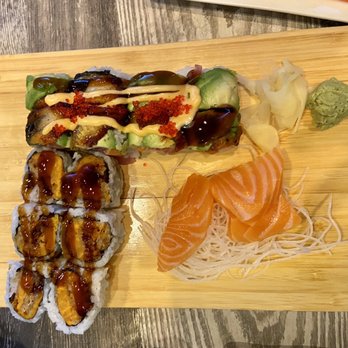 Hiro Asian Bistro - Sweet potato roll, amazing grace roll, salmon sashimi - Asian Fusion Near Me - Plainsboro Township, New Jersey Hiro Asian Bistro - Sweet potato roll, amazing grace roll, salmon sashimi - Asian Fusion Near Me - Plainsboro Township, New Jersey