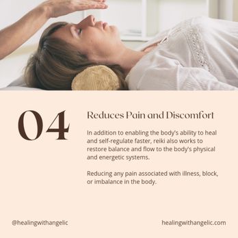 Healing With Angelic - Reiki reduces pain and discomfort by providing high levels of prana that allow the body to rapidly balance and repair. - Reiki Near Me - Upland, California Healing With Angelic - Reiki reduces pain and discomfort by providing high levels of prana that allow the body to rapidly balance and repair. - Reiki Near Me - Upland, California