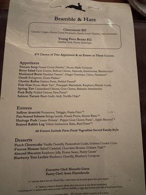 Menu photo 1 Bramble & Hare Boulder, CO