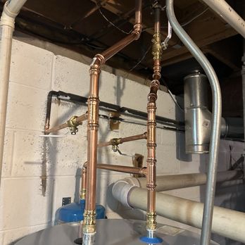 Ryan Plumbing - New pipes for water heater - Plumbing Near Me - Gaithersburg, Maryland