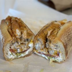 Ochinilis Steaks - Ordered The Frankford- Fish Hoagie (mayo, lettuce, tomato. buffalo cheese