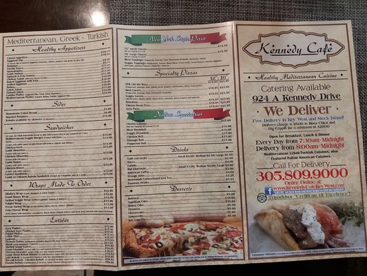 Menu photo 2 Kennedy Cafe Key West, FL Menu photo 2 Kennedy Cafe Key West, FL