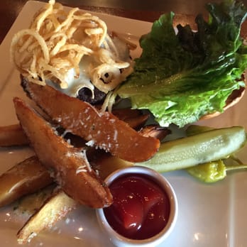 Tap Room - Kobe Brie Burger with truffle potato wedges.... It was AMAZING! - American Near Me - Pebble Beach, California Tap Room - Kobe Brie Burger with truffle potato wedges.... It was AMAZING! - American Near Me - Pebble Beach, California