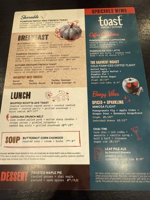 Menu photo 6 Toast Coffeehouse Long Beach, NY