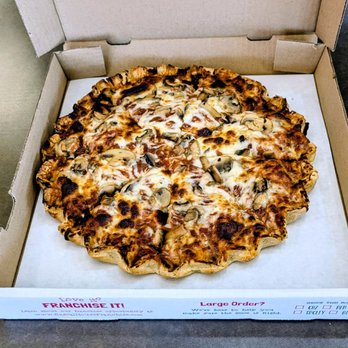 Rascal House - Medium mushroom pizza - Pizza Near Me - University Heights, Ohio Rascal House - Medium mushroom pizza - Pizza Near Me - University Heights, Ohio
