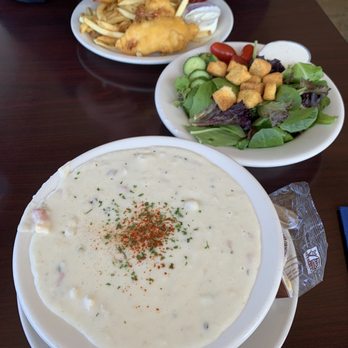 The Dutchie - Clam chowder and house salad - Seafood Near Me - Morro Bay, California The Dutchie - Clam chowder and house salad - Seafood Near Me - Morro Bay, California