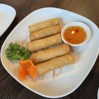Siam Thai Cuisine - Vegetable spring rolls with plum sauce - Thai Near Me - Plainfield, Indiana Siam Thai Cuisine - Vegetable spring rolls with plum sauce - Thai Near Me - Plainfield, Indiana