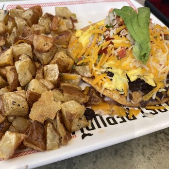 Breakfast Republic - 2 Veggie Breakfast Tostadas - Breakfast & Brunch Near Me - San Diego, California Breakfast Republic - 2 Veggie Breakfast Tostadas - Breakfast & Brunch Near Me - San Diego, California