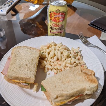 Dutch Pantry - Ham and cheese with macaroni salad and diet birch beer. - Sandwiches Near Me - Barboursville, Virginia Dutch Pantry - Ham and cheese with macaroni salad and diet birch beer. - Sandwiches Near Me - Barboursville, Virginia