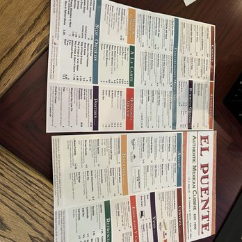 El Puente - Menu 3/12/26 - Mexican Near Me - St. Charles, Illinois El Puente - Menu 3/12/26 - Mexican Near Me - St. Charles, Illinois