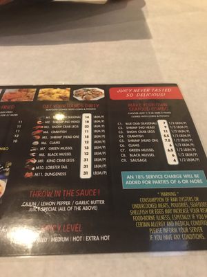 Menu photo 6 Red Crab Spartanburg, SC