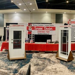 The Screen Doctor of Lee County - Our display at 9/19/20 Ft Myers Home & Garden Show in Caloosa Sound Convention Center