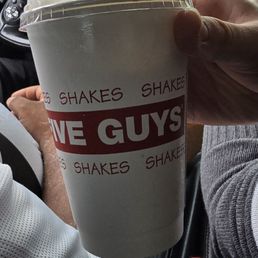 Milk shake with salty caramel topping