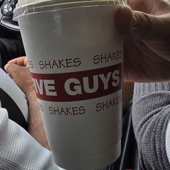 Five Guys - Milk shake with salty caramel topping - Burgers Near Me - Oxnard, California