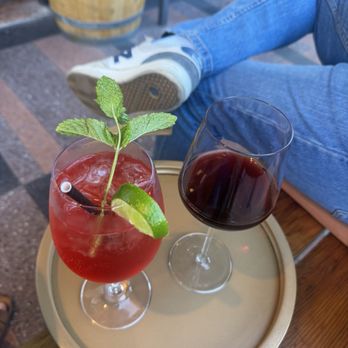 Art Du Vin - Natural Wine Bar - Very cherry spritz and a Pinot noir - Wine Bars Near Me - Long Beach, California Art Du Vin - Natural Wine Bar - Very cherry spritz and a Pinot noir - Wine Bars Near Me - Long Beach, California