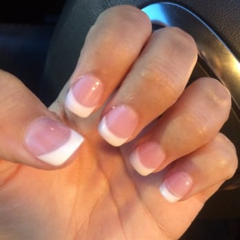 Chateau Nails Spa - Pink and white done by mindy - Nail Salons Near Me - Miami, Florida