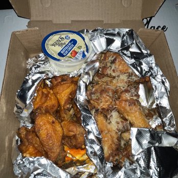 Macy's Place - 1/2 mild 1/2 garlic paste wings - Pizza Near Me - Buffalo, New York Macy's Place - 1/2 mild 1/2 garlic paste wings - Pizza Near Me - Buffalo, New York