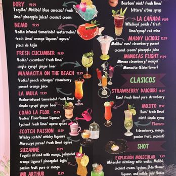 Mamacita - Drink Menu - Mexican Near Me - Wake Forest, North Carolina