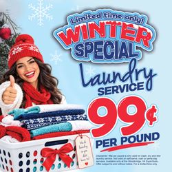 SuperSuds Laundromat - 99¢ per pound wash, dry and fold regular laundry service. Limited Time Only!