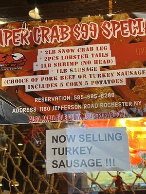 Menu photo 4 Super Crab Juicy Seafood Rochester, NY