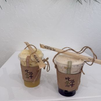 Chicha Sanchen - Dong ding oolong tea with cream and boba Orange lemon Pouchong Tea - Bubble Tea Near Me - Chandler, Arizona Chicha Sanchen - Dong ding oolong tea with cream and boba Orange lemon Pouchong Tea - Bubble Tea Near Me - Chandler, Arizona