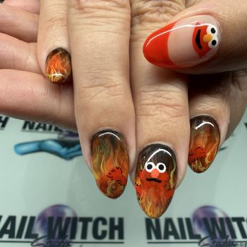 Nail Witch Studios - Elmo fire nails - Nail Technicians Near Me - Miami, Florida Nail Witch Studios - Elmo fire nails - Nail Technicians Near Me - Miami, Florida