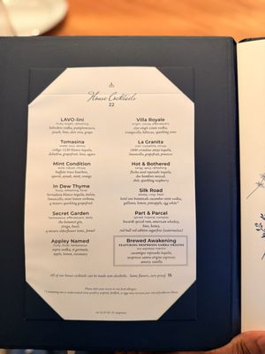 Menu photo 6 Lavo Las Vegas, NV