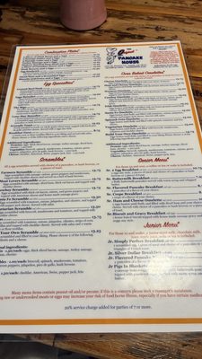 Menu photo 2 The Original Pancake House Austin, TX Menu photo 2 The Original Pancake House Austin, TX
