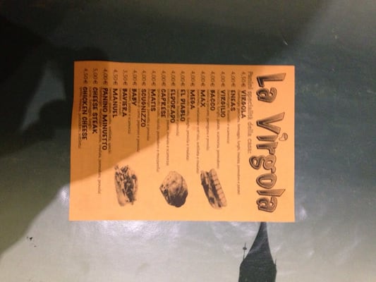 Menu photo 1 La Virgola Naples, NA