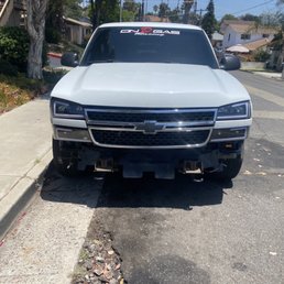 took off the broken bumper. took off the broken bumper.