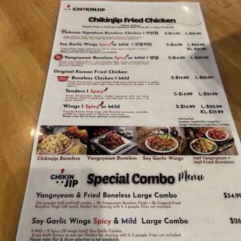 ChikinJip - Menu - Korean Near Me - Madison, Alabama ChikinJip - Menu - Korean Near Me - Madison, Alabama