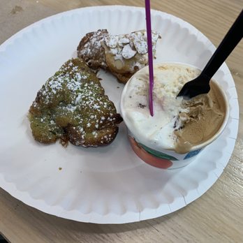 Altani Gelato - Left is pistachio croissant, too is almond croissant and right is gelato (coconut, carrot cake and salted caramel). - Gelato Near Me - Washington, DC, District of Columbia