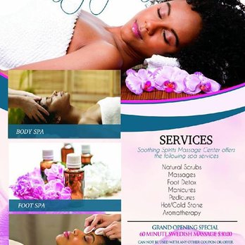 Soothing Spirits Massage Center - Grand Opening New Location Flyer (Massage Special) - Massage Near Me - Eastpointe, Michigan Soothing Spirits Massage Center - Grand Opening New Location Flyer (Massage Special) - Massage Near Me - Eastpointe, Michigan