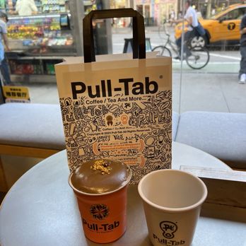 Pull Tab Coffee - Osmanthus oolong aerofoam and free ceramic cup - Coffee & Tea Near Me - New York, New York